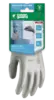 Gants polyester gris, jauge 13, end. PU gris T06