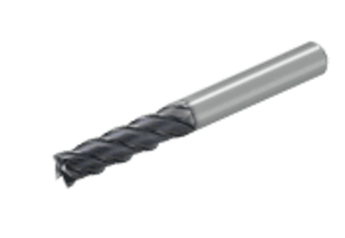 Fraise carbure monobloc attach.cylindrique 4 dents Ø4