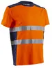 NEKKI T-shirt Manches courtes Orange HV Marine taille L