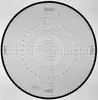 Epure étalon rigide Radius and protractor chart D=500 mm