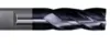 Fraise deux tailles 4 dents D14 mm