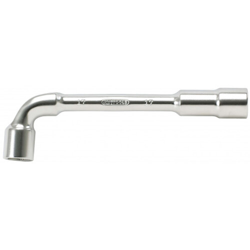 Clé à pipe débouchée CHROMEmat 6x6 pans 24mm