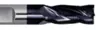 Fraise d&#039;ébauche deux tailles 4 dents HSS-CO8 revêtue W6 x 13 -57