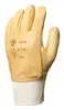 Gants fleur vachette hydrofuge beige, protège artère T8