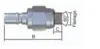 Abouts de raccordement auto-obturateurs filetage G 3/8 GAZ mâle cylindrique