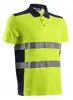 OKI Polo Manches Courtes Jaune HV Marine taille L
