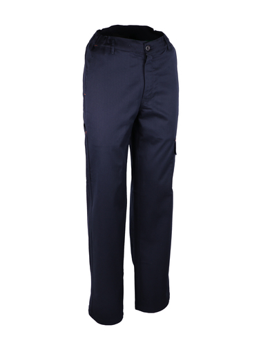 Pantalon de protection. Tissu retardateur de flamme. 350 g/m². Coloris bleu. S à 4XL