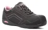 RUBIS S3 Chauss sécu basse femme, noire/rose T36