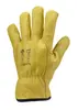 Gants FINLANDE fleur vachette jaune fourré T10