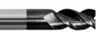 Fraise deux tailles 3 dents carbure revêtue D3X7-57mm