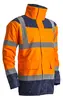 KETA Parka matelassée polyster hi-viz orange/marine, L