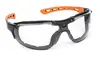 Lunettes EUROLUX noir/orange, incolore anti-buée
