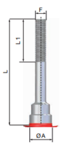 Prises rallonges monobloc exécution filetée 100-150mm bleu