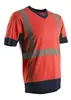 KOMO T-shirt hi-viz Rouge/marine poly-coton ,  classe 2 tail