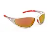 Lunettes FREELUX, Argent mat, rouge mirroir CAT3