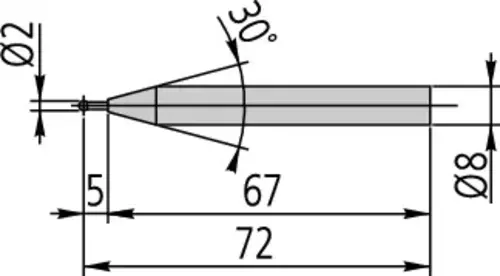 Palpeur à bille Ø 2 mm