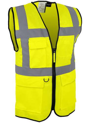 GILET HV JNE MULTIPOCHES S-3XL