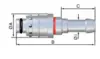Fiche droite pour tuyau Ø10mm