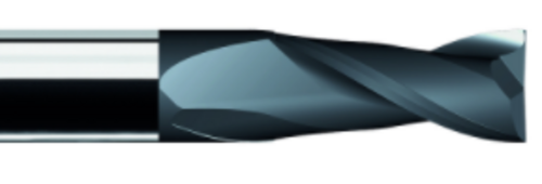 Fraise deux tailles 2 dents carbure revêtue D4,5X15 -50