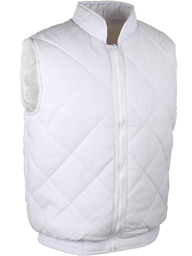 GILET POLY/COTON BLANC S A XXL