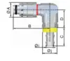 Fiche 90° pour tuyau auto-serreur Ø1/2mm