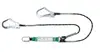 Longe double à absorbeur Edge corde tressée OLEA 1,5 m