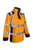SANGAKU Parka de pluie Orange HV Navy taille L