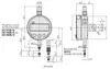 Comparateur ABSOLUTE Digimatic ID-S 12,7 mm dos plat