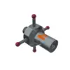 Stylet M2 rubis bille Ø 1,0 mm - 4 directions
