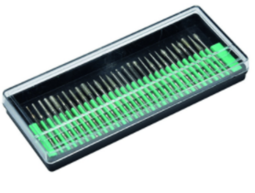 Coffret meules diamantées sur tige D3x30