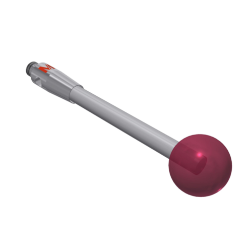 Stylet M2 bille rubis Ø 6 mm, tige carbure Ø 2 mm