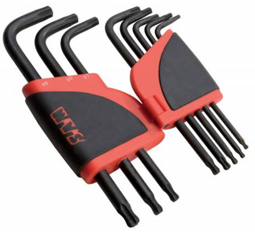 Râtelier de 8 clés mâles longues Torx à tête sphérique