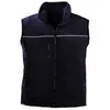YANG Gilet Noir Sofshell respirant, liseré réfléchissant, L