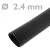 Gaine termoretractable noir Ø2,4