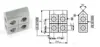 Bloc delta 90° Forme n°3 16X32X40