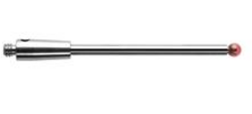 Bille rubis M2 Ø2 mm, tige en carbure de tungstène, L 30 mm, EWL 22,8 mm
