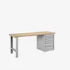 Etabli avec 6 tiroirs-S Gris 2000x750x840mm