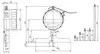 Jauge de profondeur Digimatic 0-200mm, 0,01mm, 101,6mm Base