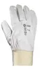Gants fleur chèvre poignet tricot, protège art. T07