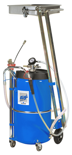 Vidangeur d'huile mobile 90L par gravité et aspiration avec pantographe