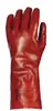 Gants PVC rouge enduit, standard, 35 cm T09