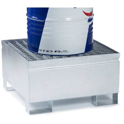 Bac de Rétention Acier Galva 220l pour 1 Fût