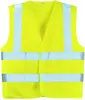 Gilet hi-viz jaune baudrier + double bande XL classe 2