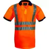 Polo hi-viz orange bande baudrier , M classe 2