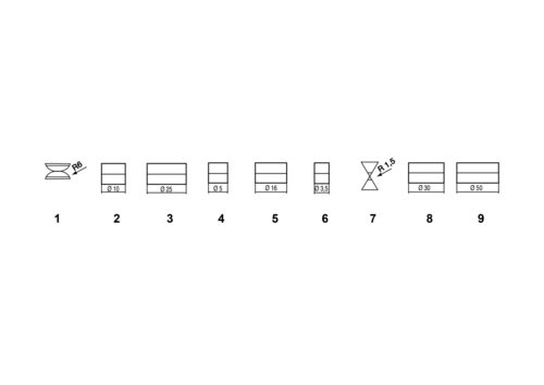 Jeu de touches N°7