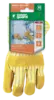 Gants docker crte vachette jaune, paume renfort fleur *CAR*