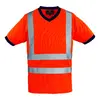 YARD T-shirt col V Hi-viz orange, 100% polyester, L classe 2