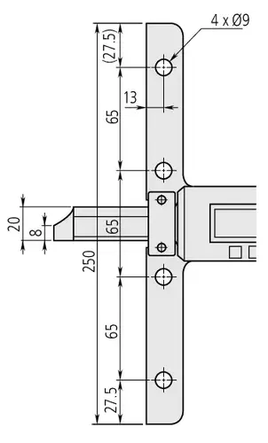 Jauge de profond Digmatic ABS 0-450mm