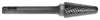 FRAISE LIME ROTATIVE CARBURE NORME-KEL (L) CONIQUE RAYON - 9267 - 03,00X03,00 mm DENT.1