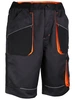 SHORT POLY/COT GRIS/ORANGE